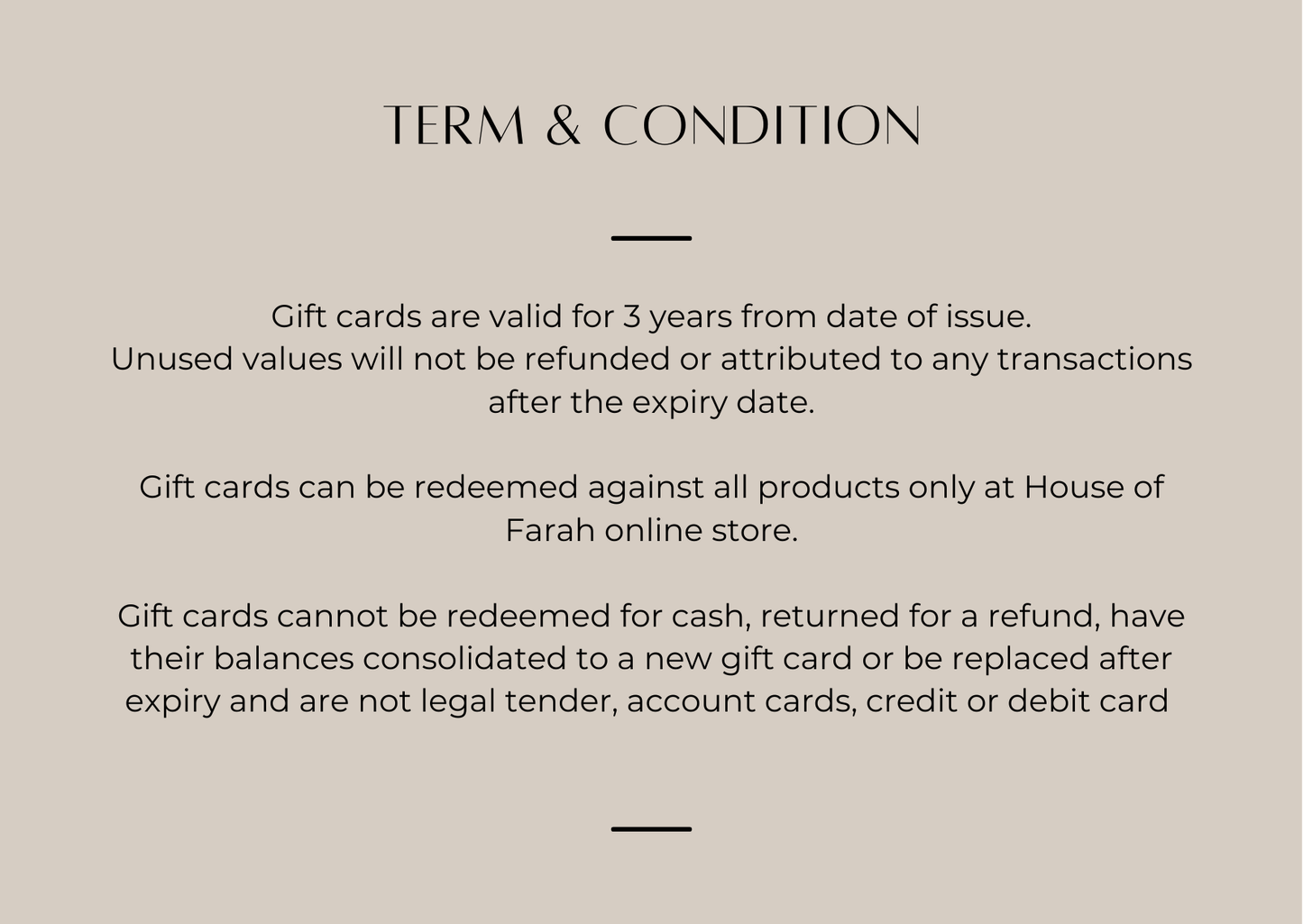 House of Farah Gift Card