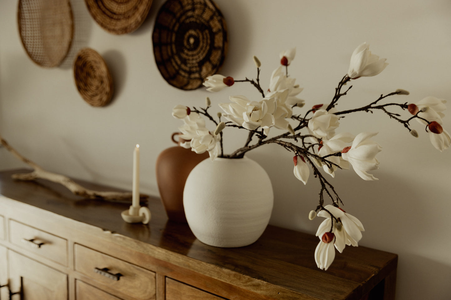 Matilda Candle Holder - Almond